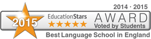 Education Stars - 2015 Award By Students - Best Language School in England